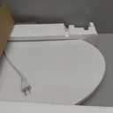 LEIVI Heated Toilet Seat with Built-in Side Control, Lid and Seat Soft Close, Auto Night Light, Easy Installation, Elongated