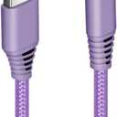 10 ft. Charging and Sync Cable For USB C Durable and Tangle Resistant