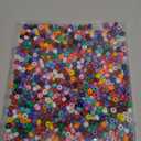 1000Pcs Multicolor Pony Beads 6x9mm Bulk Acrylic Kandi Beads for Bracelets Jewelry Making Hair Braiding and DIY Crafts