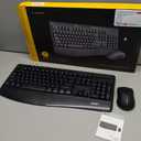 Wireless Keyboard and Mouse Combo,Silent Soft Touch Quiet Keyboard Less Noise 90%,Ergonomic with Wrist Rest,2.4GHz 104 Keys Full Size,2400 DPI Mouse,for Office/Work/Home/PC Computer/Laptop/Mac,Black