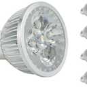 CTKcom 5W MR16 LED Bulbs (4 Pack), 120V G5.3 Base LED Spotlight,Equal to 50W Halogen Bulbs,6000K Cool White 400LM Spotlight for Landscape Accent Recessed Track Lighting Bulbs
