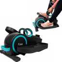 Cubii Total Body Under Desk Elliptical Bike with Built-in Upper Body Resistance Bands | Seated Exercise Machine - Arms + Legs Workout for Seniors & All Ages, 12 Resistance Levels, LCD Display