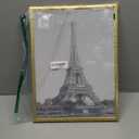 upsimples 12x16 Picture Frame Gold 3 Pack, Scratch-Proof Poster Frames 12 x 16 for Photo Gallery - Slide-In Strips, Horizontal or Vertical Wall Mounting