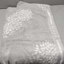 Cute Bath Towels Set of 2 (Light Grey) - Large 55 x 28, Decorative Hydrangea Floral Jacquard, Guest Room & Bathroom Decor, Cotton