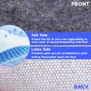 Non-Slip Rug Pads,Round 5 Ft Waterproof Extra Large Area Rugs Non Skid Rug Pad for All Floors and Finishes Durable Hardwood Floor Protective Felt Keeps Rugs in Place, Safe and Secure