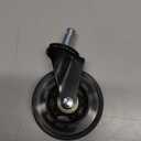 RidRed Office Chair Wheels - Replacement Rubber Wheels - Universal Fit 3 Inch Casters, Heavy-Duty Chair Casters, Noise Free, Fits 98% Chair, for All Floor (5) (Transparent)