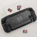 RHOTALL Dockable Case for Nintendo Switch 2 2025, Blade Series Heavy Duty Shockproof Anti-Slip Ergonomic Grip Cover with Clear Frosted Back, Slim Hard Protective Shell - Black