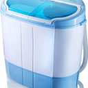 Pyle Portable 2-in-1 Washing Machine&Spin-Dryer-Convenient Top-Loading Easy Access,Energy&Water Efficient Design,Ideal for Smaller Loads-No Special Parts or Plumbing Required-2 FT Drainage Hose (Blue)