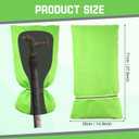 3 Pack Green Outdoor Faucet Covers for Winter Insulated Freeze Protection 27.9" x 14.9" Hose Bib Covers for Winter Reusable Thicker Waterproof Insulated Spigot Cover with Reflective Strips