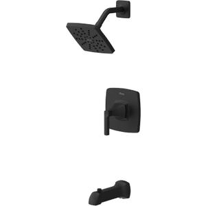 Pfister Vaneri Tub & Shower Trim Kit, Valve and Cartridge Included, 1-Handle, Matte Black Finish, 8P8WS2VRISBB