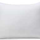 Amazon Basics Down Alternative Pillow for Back Side Sleepers, Medium Density, Standard Size, 26" x 20", 2-Pack, White
