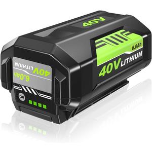 40V Replacement for Ryobi 40V Battery 6.0Ah, Compatible for Ryobi 40V OP4026 OP4030 OP4040 OP40501 OP40602 Battery - 40-Volt Lithium Battery