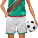 Barbie Careers Fashion Doll & Accessory, Soccer Player with Brunette Ponytail, #16 Uniform, Tall Socks, Cleats & Ball (Multicolor)