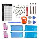 Complete Repair Kits for iPhone 15 Pro Max – Includes Magnetic Screw Mat, Waterproof Seal, Battery Adhesive, Full Screw Set & Professional Screwdriver Set