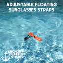 Floating Sunglasses Straps for Water 4 Pack Buoyant Glasses Retainer for Men Women Adjustable Floatable Eyewear Lanyard for Boating Kayaking Fishing Paddleboarding Beach Lake Pool