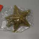 Christmas Tree Topper Star Hollow Out Treetop Xmas Gift DIY Christmas Tree Gold Sparkle Stars Ornaments Accessories