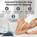 Cozyhealth - 2.95" H*18.7" L - Soft Small Lumbar Pillow for Sleeping, Memory Foam Back Lumbar Support Cushion for Lower Back Pain Relief Bed Waist Sleep Support Pillow for Side, Back(Dark Grey, Small)