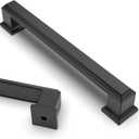 Asidrama 10 Pack 5 Inch(128mm) Matte Black Kitchen Cabinet Handles Cabinet Pulls Kitchen Cabinet Hardware for Cupboard Drawer Pulls