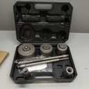 9PCS Concrete Hole Saw Kit, 30/40/65/80/100mm Tungsten Carbide Masonry Hole Saw Kit with 300mm SDS Plus & SDS Max Bit Shank Drill Bit Sets for Concrete, Brick, Stone, Cement, Tile,Wall Drilling (Black/Silver)