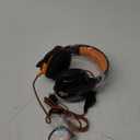 VersionTECH. G2000 - Auriculares para juegos con micrfono con cancelacin de ruido, luces LED, orejeras de memoria suave para PS5/PS4/Xbox One/porttil/PC/Mac/Nintendo NES Games-Amarillo (Naranja)