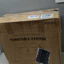 Turntable Record Player Wireless Output Carbon Fiber Tonearm Vinyl Player Aluminum Platter Belt-Drive LP Turn Tables 33 1/3&45 RPM Audio Phono RCA Line Out AT-3600L MM Cartridge Pale Walnut White