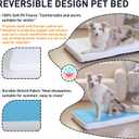Indestructible Dog Bed for Large Dogs - Memory Foam Dog Bed with Reversible Breathable Mat, 4-Sided Bolster, Machine Washable Cover & Non-Slip Bottom, 36 x 27 x 6 Inch