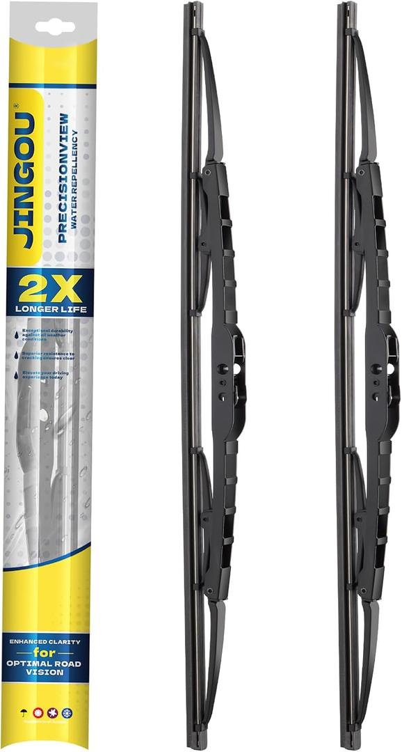19''+19'' Wiper Blades, Compatible with 2007-2011 Dodge Nitro Premium All-Season Windshield Wiper Blades-Driver and Passenger Side,Automotive Replacement Windshield Wiper Blade (Pack Of 2)