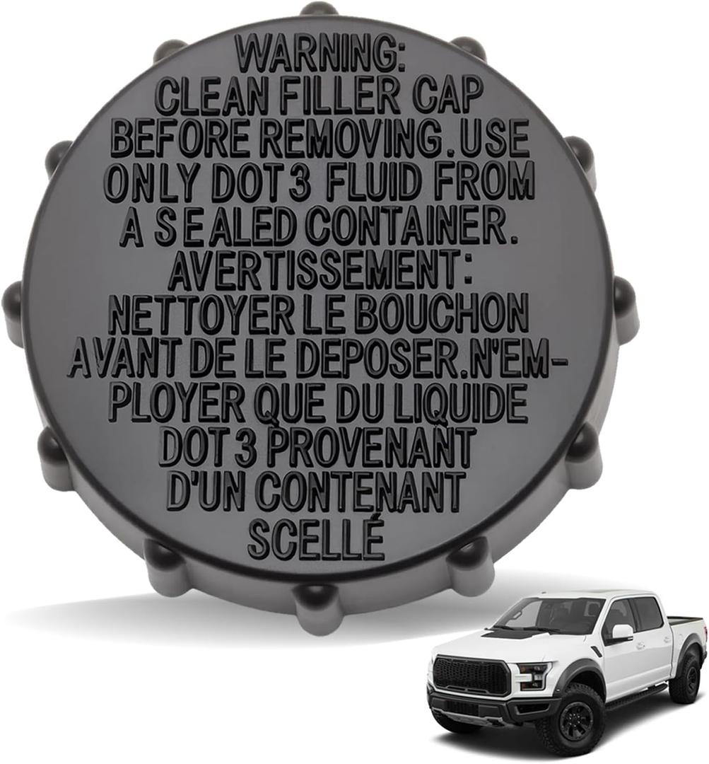 Brake Fluid Reservoir Cap Fit for Ford F-150 2015-2019, Ford Expedition 2018-2021, Lincoln Navigator 2018-2021, Replacement for FL3Z-2162-A, FL3Z2162A, BRFC19