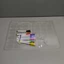 Magnetic Acrylic Calendar for Fridge,2 Pack 11"x15" Clear Fridge Calendar Dry Erase Magnetic Planning Boards Set for Refrigerator with 8 Colorful Highlight Markers