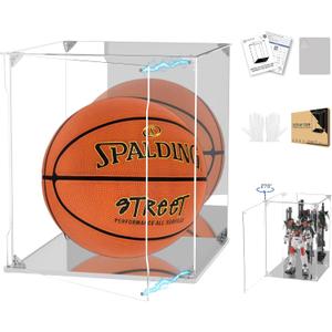 Clear Acrylic Display Case with Mirrored Back and Base, UV Protected Acrylic Box with Magnetic Door, Dustproof Display Box Showcase for Collectibles, Figures, Models, Toys (12x12x12inch)