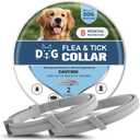 Flea & Tick Collar for Dogs,Natural Dog Flea Collars,Adjustable Tick Collar for Dog,Lasts Up to 8 Months,Safe for Pets & Families,Easy to Use - 2P (2 Ounce ( Pack of 2))