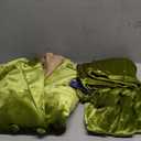 Women's 2 Piece Velvet Suit Office Work Suit Notch Lapel Double Breasted Blazer Pants Business Suits Set for Women (Medium)