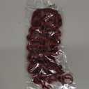 #99J Burgundy Clip in Hair Extensions Human Hair, Burgundy Deep Wave Remy Human Hair Extensions Clip ins for Women, 14 Inch 120g 7Pcs, Wine Red Hair Extension