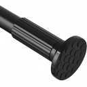 Tension Curtain Rod 51-128 Inch (4.25-10.5Ft), Long Curtain Rods No drilling, Outdoor Curtain Rod for Patio, Adjustable Spring Shower Curtain Rod