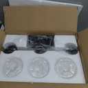 3-Light Bathroom Light Fixtures, Black Bathroom Vanity Light with Clear Glass Shade, Modern Bathroom Wall Lights Over Mirror, Farmhouse Wall Sconces Lighting for Bedroom LivingRoom