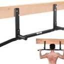 Joist Mounted Pull Up Bar, Ceiling Mount Chin Up Bar for Home Gym, Beam, Rafter, Easy installation, 42" Wide Bar (Black)