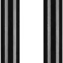 DIIG 1FT Stainless Steel Extension Rod for 1 Inch Diameter Rod, Suitable for Extension of Stainless Steel Splicing Flagpole(Black 2 Pack)