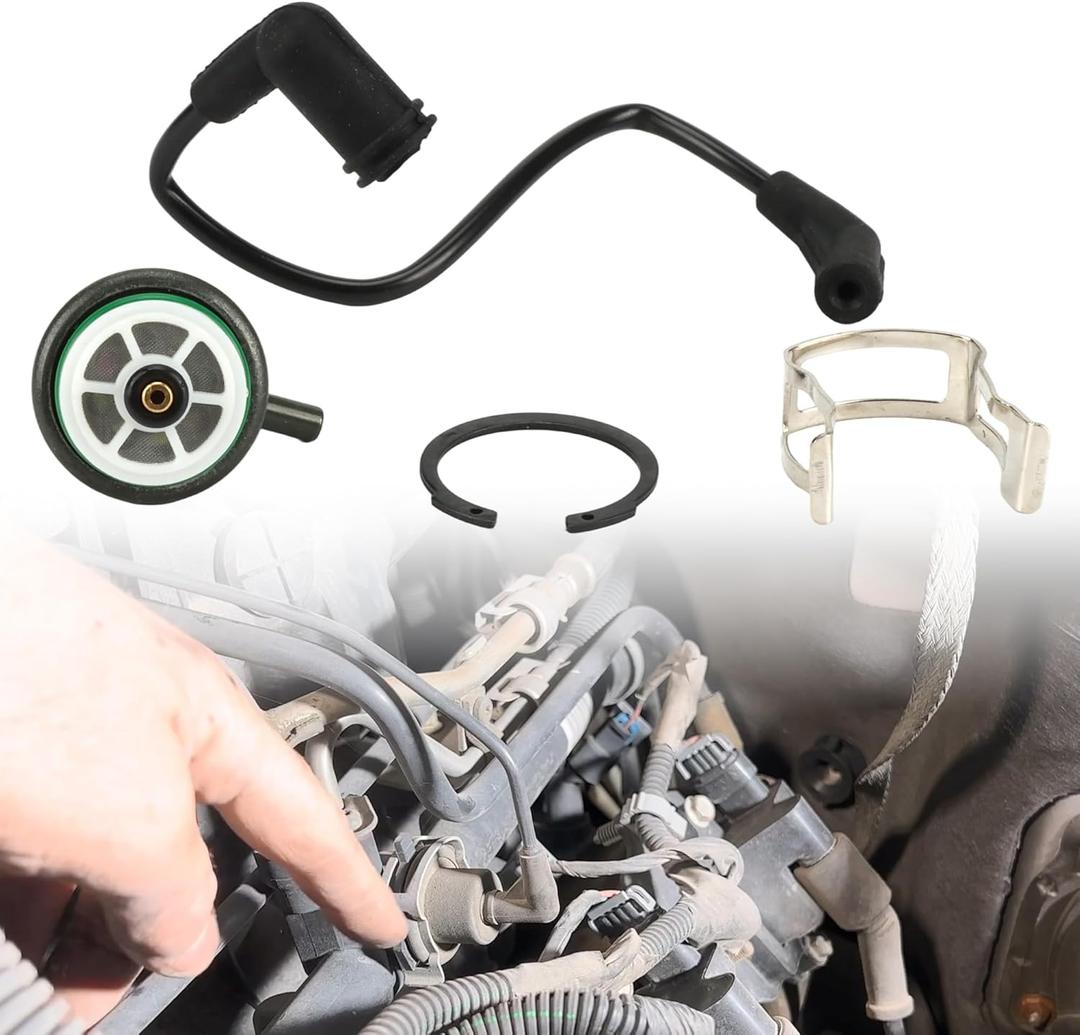 17113556 Fuel Injector Pressure Regulator with Vacuum Line for Chevrolet Avalanche, Silverado, Tahoe, Trailblazer, for GMC, Buick, Cadillac, Hummer, Isuzu - 17113660