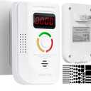 Carbon Monoxide Detectors,CO Detector Plug in Wall for Home/RV,Carbon Monoxide Alarm with Audible & Visual Alerts,Portable CO Monitor for Travel with 1-Pc Led Light Blocking Stickers