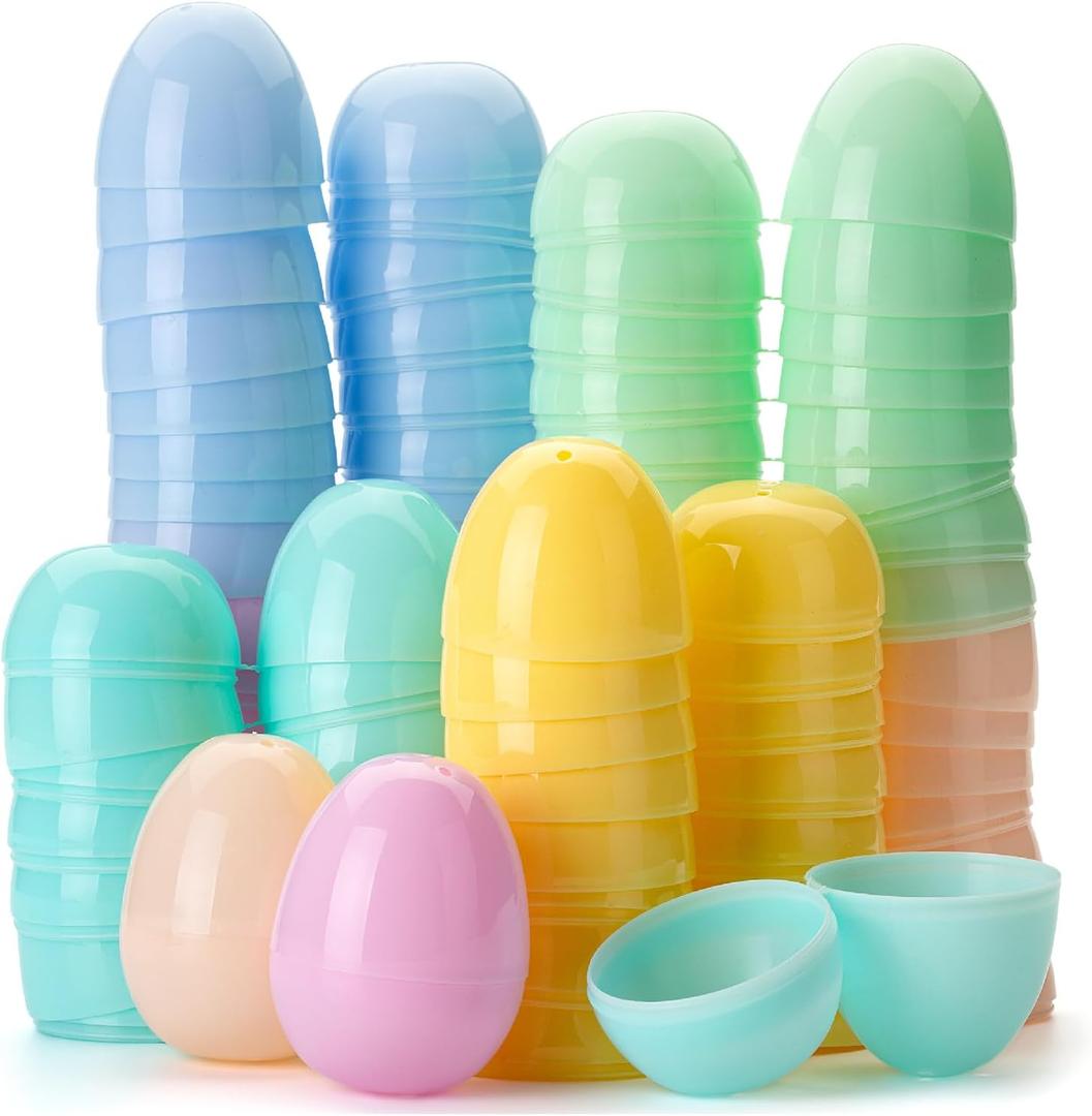 Mr. Pen- Fillable Easter Eggs, 2.3 inch, 48 Pack, Colorful Easter Eggs, Plastic Eggs, Easter Eggs Empty, Plastic Easter Eggs, Plastic Eggs Fillable, Plastic Easter Eggs Fillable, Easter Eggs Bulk (Pastel)
