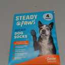 Anti-Slip Socks for Dogs - Breathable & Washable Non Slip Grippy Socks, Rubberized Paw & Adjustable Strap, Secure Fit to Prevent Slipping, Paw Protection for Senior Dogs, 4 Pack (Size XS)