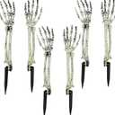 Outdoor Halloween Simulation Hand Bone Decoration, Set of 6 Pieces