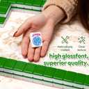 1.2-inch Premium American Mahjong Tile Set. Made of Durable and Sturdy Melamine. Perfect for Multiplayer Games, on-the-go Gaming, and Playing with Family and Friends. (Green)