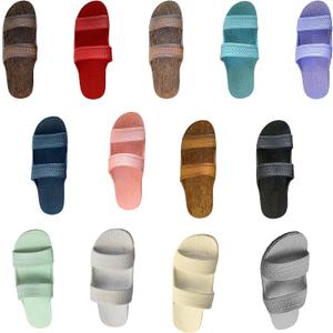 J-Slips Kids Sandals - Comfortable Boys and Girls Jesus Jandals for Beach and Summer - Waterproof Hawaiian Slides in 12 Colors, Sandalias (Size 3-4 Y)