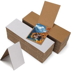 3x4.5 Card Protector Sleeves Cardboard 100 Pack, White Collectible Trading Sports Card Protective Sleeves for Storage Shipping Shield