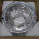 Modern Crystal Ceiling Light Fixture, BUXVRCS Mini Flush Mount Crystal Chandelier, H 5.89'' x W 8.66'' Small Crystal Ceiling Fixtures for Hallway Bedroom Bathroom G9 Socket