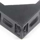 2 x Zeberoxyz 20PCS 2028 Corner Bracket Black Right Angle 20Series 2 Hole Aluminum Brackets for Slot 6mm Aluminum Extrusion Profile Accessories (20pcs Black)