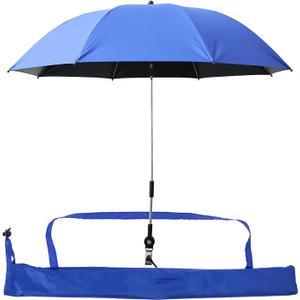 2 Portable Shade Umbrella,Shade Umbrella for Beach Patio Chairs,Beach Umbrella with Universal Clamp 360° Adjustable Shade Umbrella Outdoor Umbrella Large Opening Clip Portable Camping Chair
