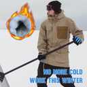 Waterproof Winter Work Gloves Men Women,Cold Weather Insulated Work Gloves Thermal Liner Superior Grip Latex Coating Warm for Outdoor (Small-2 Pairs, Sky Blue)