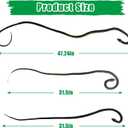 3 Pieces Realistic Fake Rubber Snake,Garden Lifelike Snake to Keep Birds Away Scare Squirrels, Prank Fake Snake